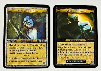 A TOUCH OF EVIL Promo Cards Song Of The Dead & Ominous Overture Flying Frog NEW • $29.95