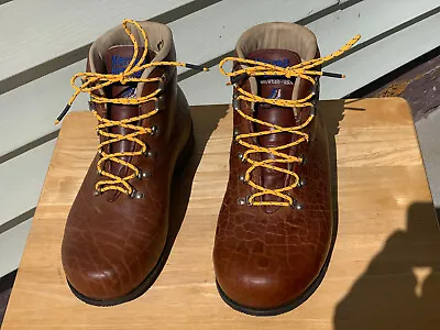 $1200 • Buy Randy Merrell Footlab Custom Bison / Buffalo Leather Boots Vernal Utah USA NEW
