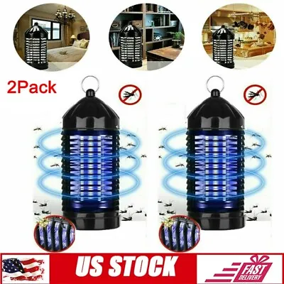 2Pack Electric UV Mosquito Killer Lamp Outdoor/Indoor Fly Bug Insect Zapper Trap • $14.99