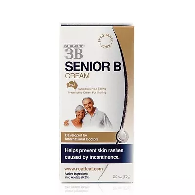 Neat 3B SENIOR B CREAM FOR CHAFING RASH 75g - NEW BOXED Zinc Incontinence • $35