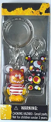 Cheshire Cat Vinylmation Jr Pairs 2 Piece Keychain Abstract Circle Set Disney  • $19.99