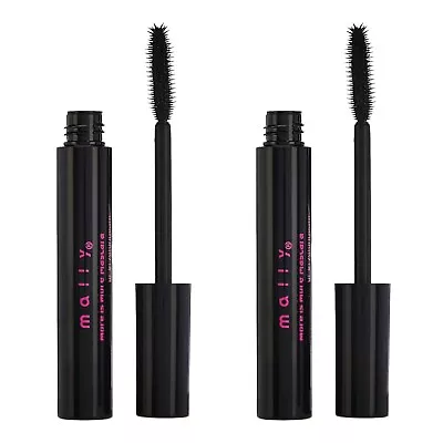 2 PACK MALLY MORE Is MORE VOLUMIZING MASCARA BLACK 0.31oz X2 BOXED FAST FREE S&H • $16.24