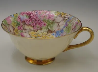 Shelley Bone China Rock Garden Chintz Oleander Shape Teacup Only Vintage • $60.45