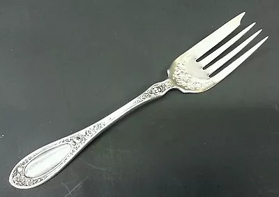 Antique 1835 R. Wallace  Blossom  8 1/2  Large Meat Fork - Silverplate   • $15