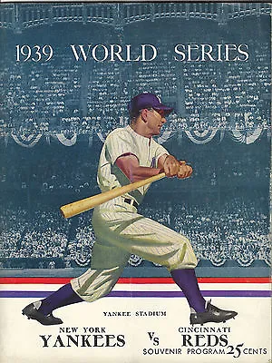 $3.95 • Buy 1939 World Series Program Cover With Lou Gherig Classic Home Run Swing 8x10