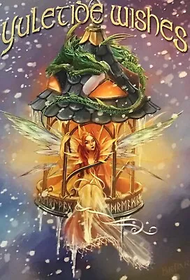 Briar Elf Light Greetings Pagan Wicca Alternative Card Yule Christmas Fairy BY26 • £2.90