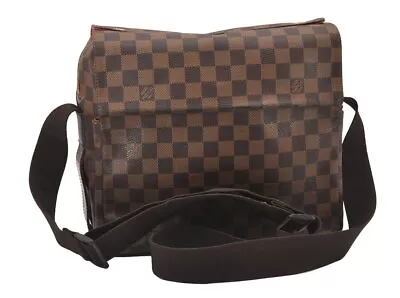 Authentic Louis Vuitton Damier Naviglio Shoulder Cross Body Bag N45255 LV 1246I • $42