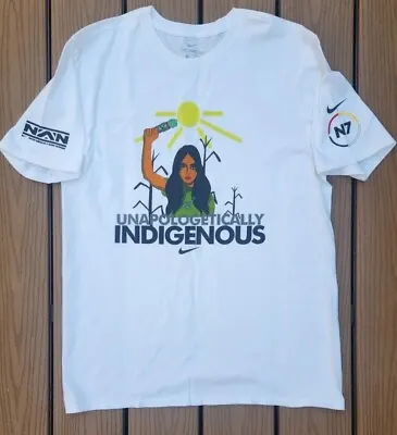 Nike N7 Men’s Unapologetically Indigenous NAN Graphic T-Shirt Unreleased White M • $69.99