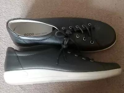 Ladies Ecco Limited Edition Silver Metallic Trainer Casual Shoes - Size 7 • £17.99