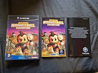SUPER MONKEY BALL ADVENTURE Nintendo Gamecube Game CASE ONLY • £19.99
