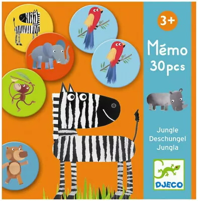 Djeco Desk Memo Jungle Animals 30 Pcs. 08159 From 3 Years • $12.87