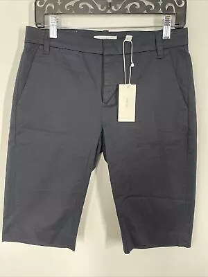 NWT Vince 4 Coastal Blue Coin Pocket Cotton Bermuda Long Shorts • $69.99