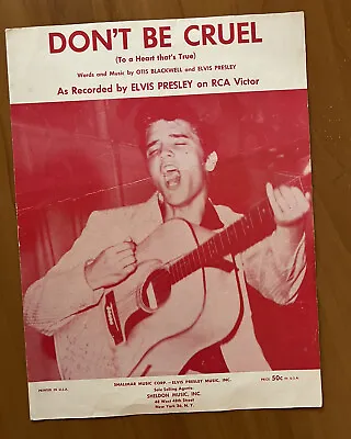 Elvis Presley Sheet Music “Don’t Be Cruel” 1956 Booklet • $6.88