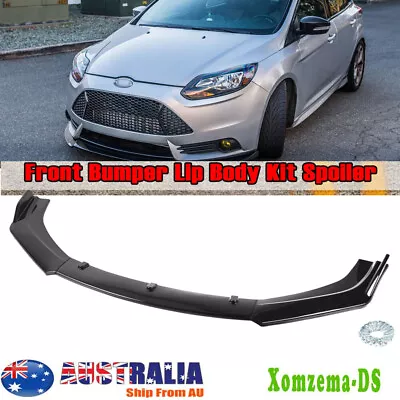 For Ford Focus 2011-2014 Petrol Hatch Front Bumper Lip Spoiler Splitter Body Kit • $54.95