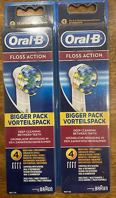 $32.95 • Buy 8x Oral B Replacement Electric Toothbrush Heads Floss Action. New. Freeship