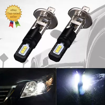 Car H1 LED Globes Beam Bulbs 160W 8000LM Quite Headlight Fog Light 6500K White • $13.88