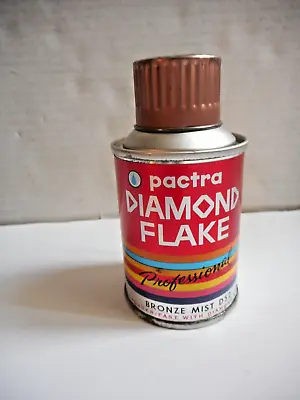 Vintage Pactra Diamond Flake Bronze Mist Spray Paint Can Paper Label 1961 NM • $19.99