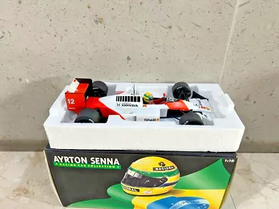 Minichamps F1 1:18 Ayrton Senna McLaren Honda MP4/4 World Champion 1988 • $4.25