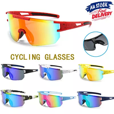 Polarized Cycling Sunglasses UV400 Glasses Mountain Bike Bicycle Riding Goggles • $14.83