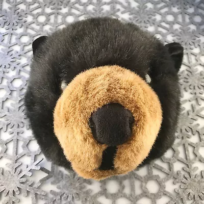 Stuffed Animal House 11  Black Bear Plush Head Walltoy Wall Mount Hunting NWT • $37.16