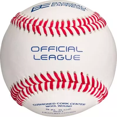 Baseball Express Custom Official League Leather Baseball (Dozen) • $64.95