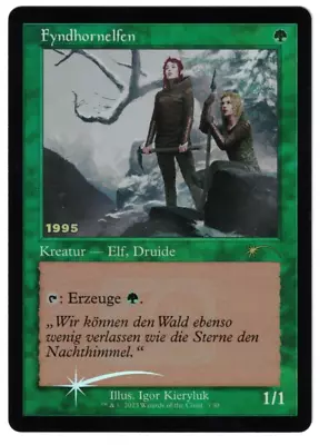 Mtg Fyndhorn Elves Foil German 30th Anniversary Promo Green Creature Edh • $4.49