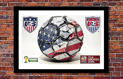 $14.95 • Buy World Cup Soccer Events | Team USA Soccer Ball Poster | 19 X 13 Inches