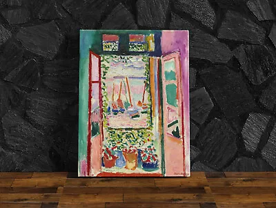 Henri Matisse - Open Window Collioure Artwork Framed Canvas Vintage Style Print • £19.90
