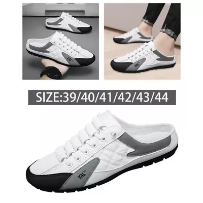 Men Slip On Mule Sneakers Men Casual Sports Shoes Backless Sneakers For • £20.17