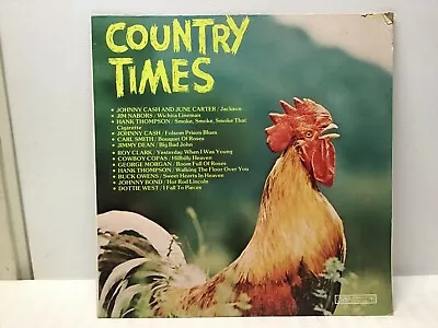 Vintage Vinyl Country Times LP-1978-Cash&Carter-Thompson-Copas-Clark-West-Owens • $11