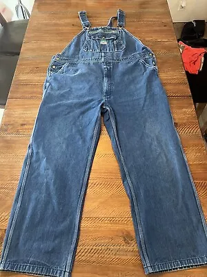 Liberty Bib Overalls Mens 46x32 Denim Carpenter Farmer Workwear Ag • $40