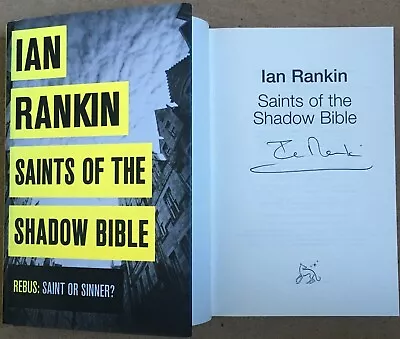 Saints Of The Shadow Bible By Ian Rankin Signed First Edition First Impression • £13.99