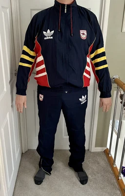 £175 • Buy VINTAGE & RARE Original Arsenal Adidas Tracksuit C1990 Size 42/44 XL