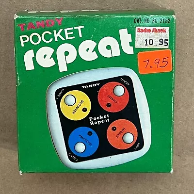 Vintage Tandy Pocket Repeat Electronic Game 1980s • $25
