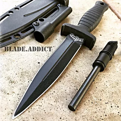 7  Double Edge Military Tactical Hunting Dagger Boot Neck Knife + Fire Starter K • $11.35