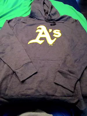 Nwt Fanatics Mlb Oakland A's Mens Hooded Hoodie Sweatshirt Dark Gray Xl • $25.19