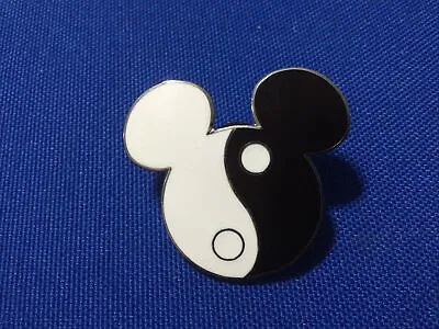 Disney Pin - Mickey Mouse Head / Icon Black & White Yin Yang - Error No Card • $14