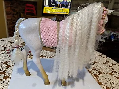 OG Our Generation ENCHANTING WHITE HORSE SaddleRein BEAUTIFUL LONG HAIR Toys LOT • $19.99