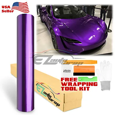 Gloss Metallic Magenta Purple Candy Decal Car Vinyl Wrap Sticker Sheet Sparkle • $28.50