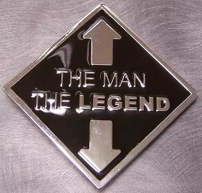 Pewter Belt Buckle Americana The Man The Legend NEW • $19.99