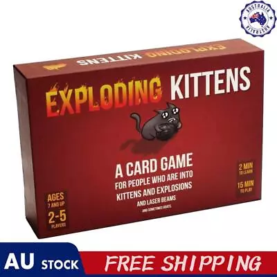 Exploding-Kittens Original Edition Card Games Party Game For Adults Teens Kids • $12.40