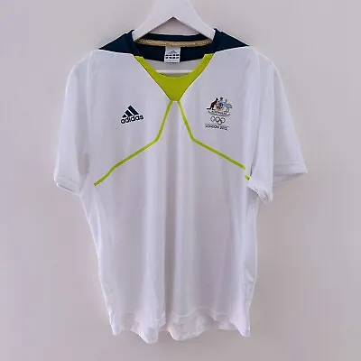 $39.90 • Buy Adidas London 2012 Olympic Games Australian Team Shirt Track And Field - Mens L