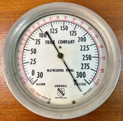 Frick Company By Ashcroft 300 PSI Steam Pressure Gauge • $195