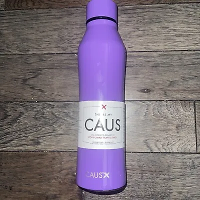 $21.95 • Buy CAUS 16 Oz Purple Double Wall Vaccum Insulated Tumbler Coffee Mug Cup