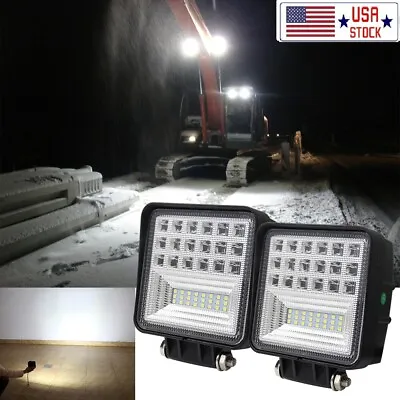 Led Headlamp Flood Beam Work Lights For CaseGehlCaterpillar Industrial X2pcs • $24.99