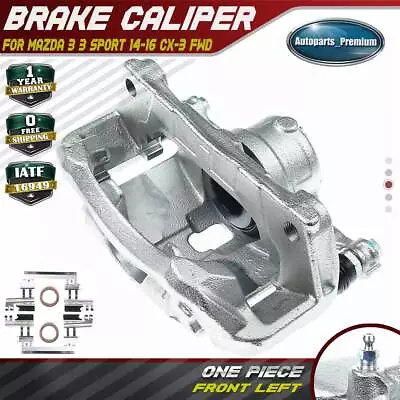 Brake Caliper For Mazda 3 3 Sport Japan Built 14-16 CX-3 FWD 16-18 Front LH Left • $51.39