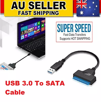 $14.79 • Buy USB 3.0 To SATA SSD Adapter Cable 2.5 Inch 22 Pin Hard Disk Drive Cord For Vista