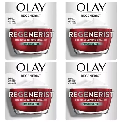 $83.95 • Buy 4x Olay Regenerist Micro Sculpting Moisturiser 50g - Fragrance Free RRP $198