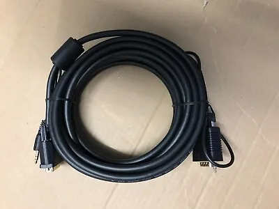 $15 • Buy 5M DVI-D To VGA Cable With 3.5mm Audio DVI To VGA + Jack