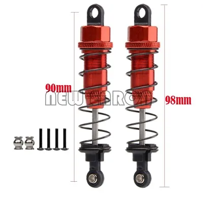Red Aluminum 90MM Oil Adjustable Shocks For RC 1:10 AXIAL SCX10 ELECTRIC 4WD • $5.92